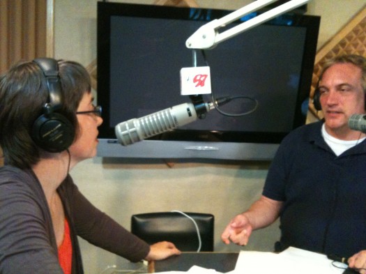 Travis Coffman interviews Vanessa Warheit on Guam's K57 talk show