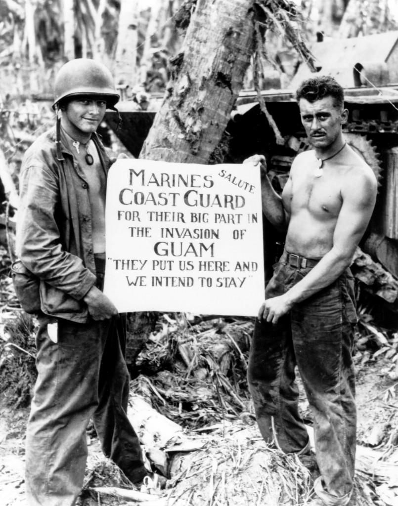 Coast_Guard_Marines_at_Guam_-_ca._July_1944